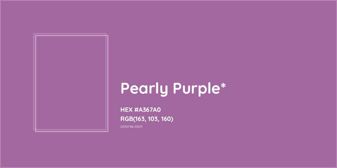 HEX #A367A0 Color Name, Color Code, Palettes, Similar Paints, Images