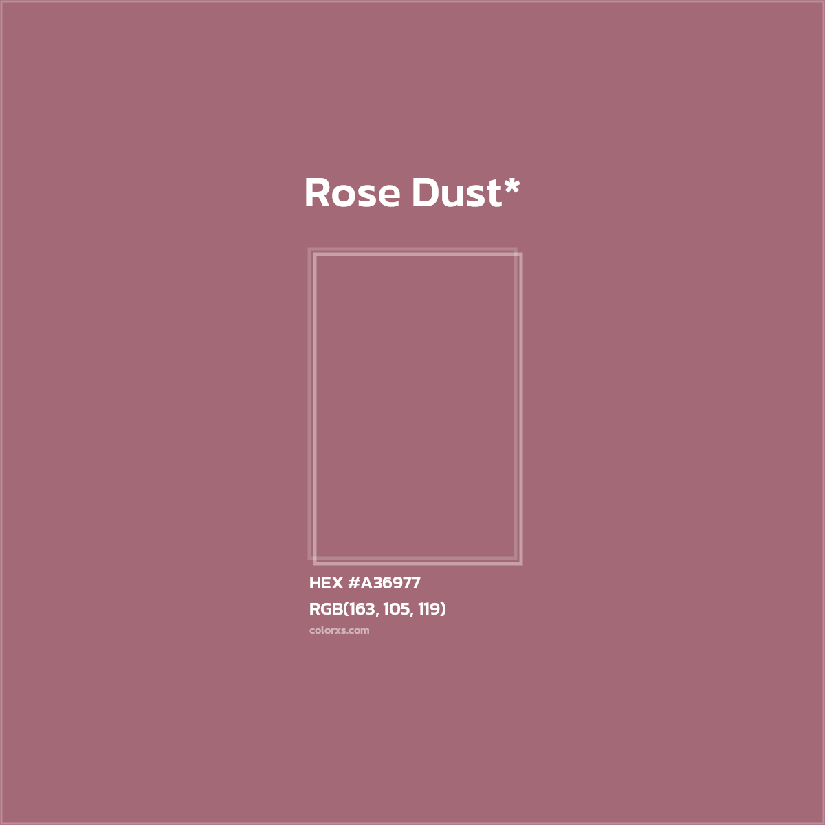 HEX #A36977 Color Name, Color Code, Palettes, Similar Paints, Images