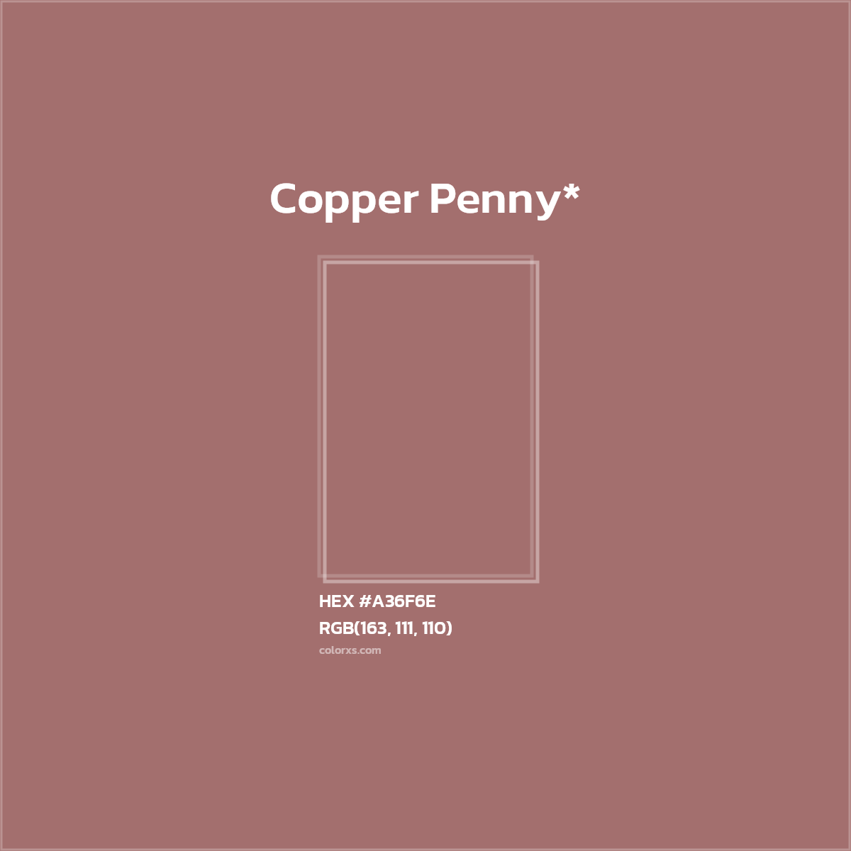 HEX #A36F6E Color Name, Color Code, Palettes, Similar Paints, Images