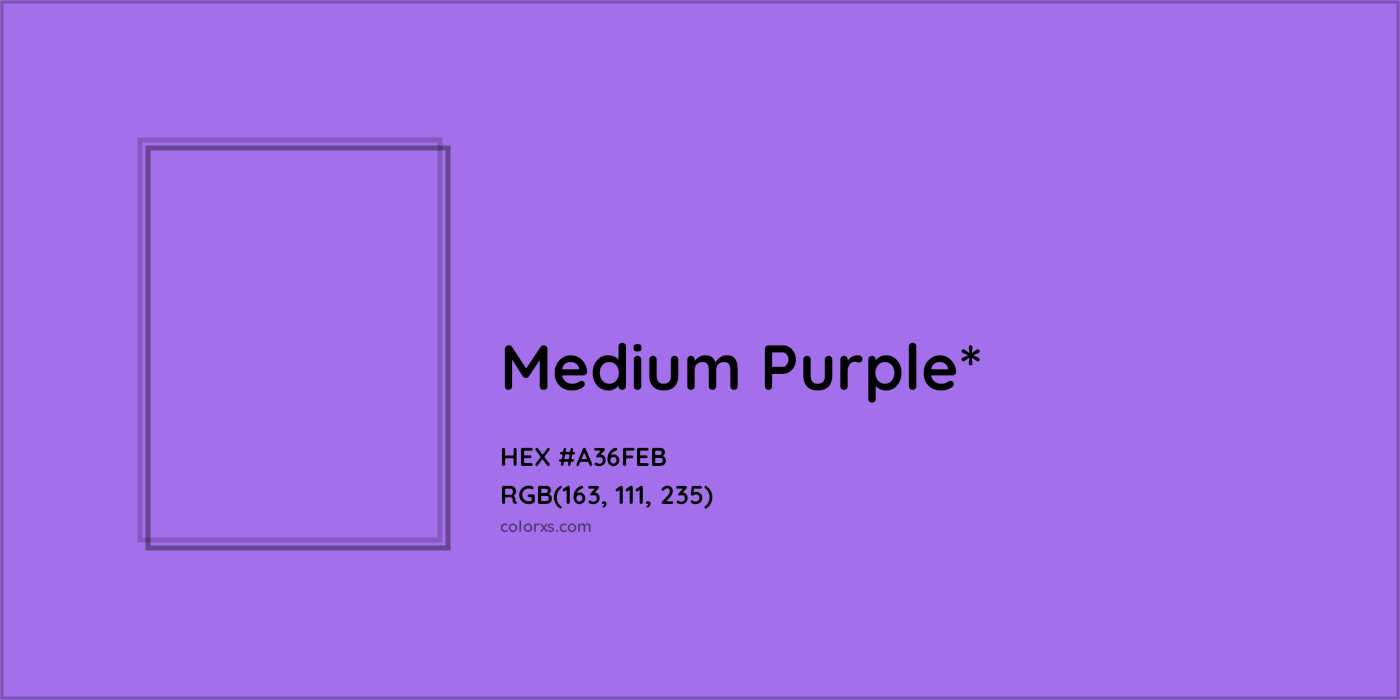 HEX #A36FEB Color Name, Color Code, Palettes, Similar Paints, Images