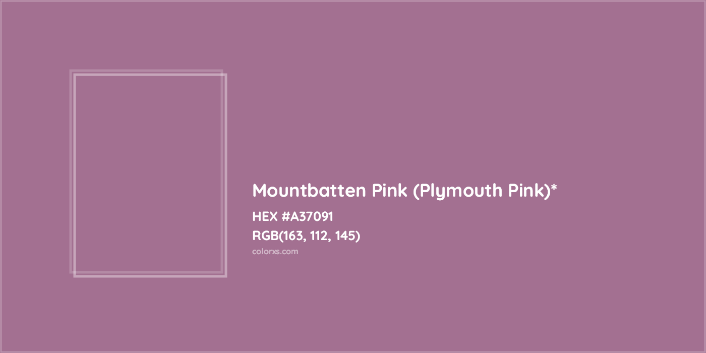 HEX #A37091 Color Name, Color Code, Palettes, Similar Paints, Images