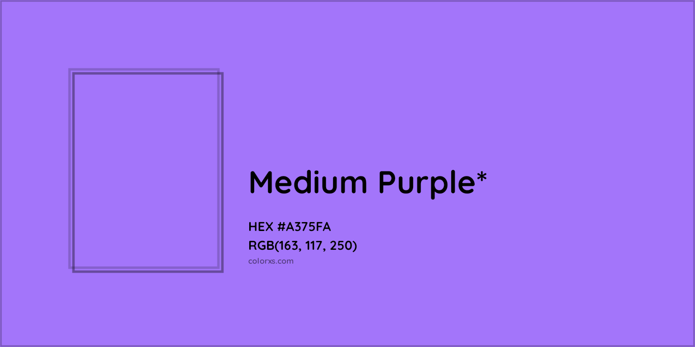 HEX #A375FA Color Name, Color Code, Palettes, Similar Paints, Images