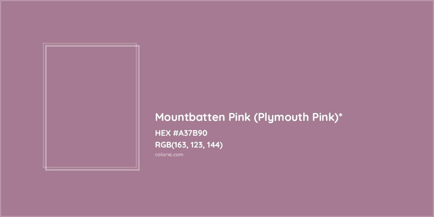 HEX #A37B90 Color Name, Color Code, Palettes, Similar Paints, Images