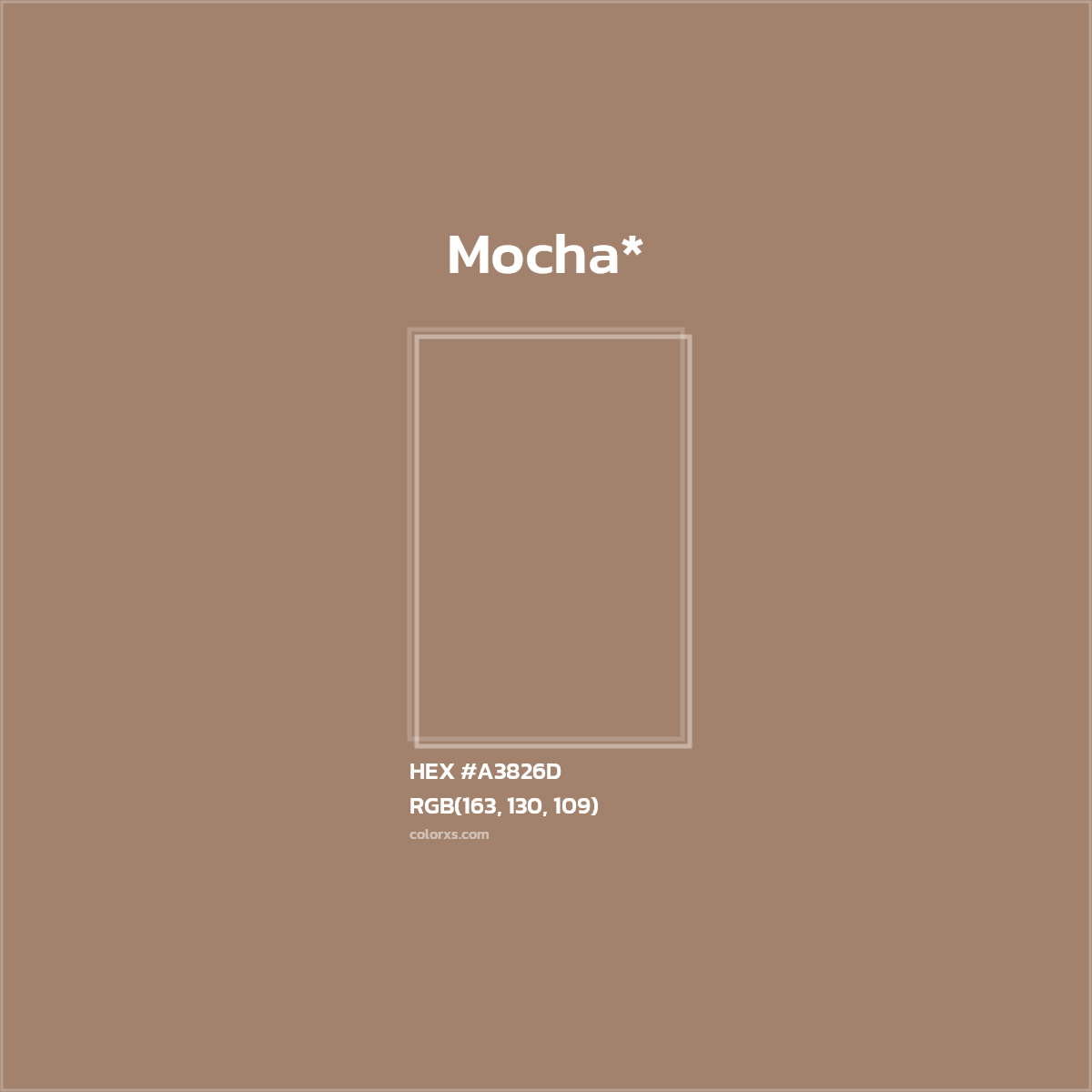 HEX #A3826D Color Name, Color Code, Palettes, Similar Paints, Images