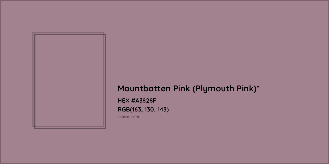 HEX #A3828F Color Name, Color Code, Palettes, Similar Paints, Images