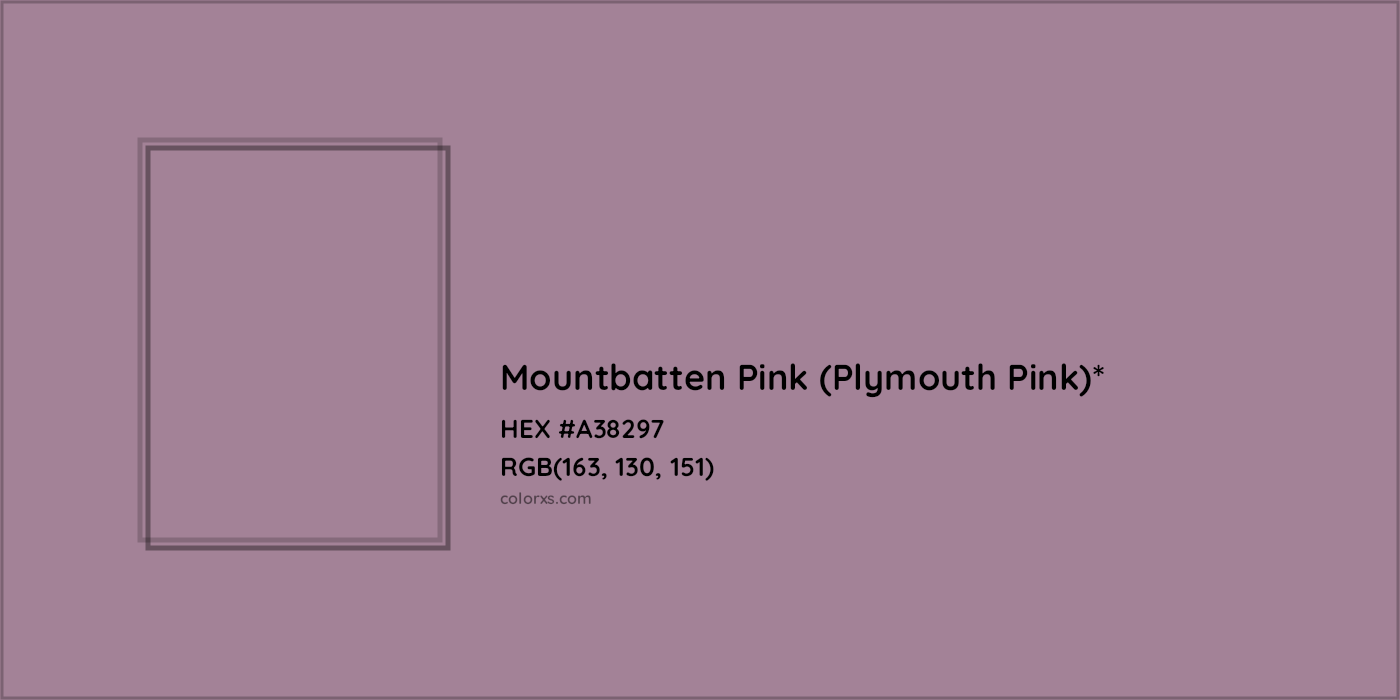 HEX #A38297 Color Name, Color Code, Palettes, Similar Paints, Images