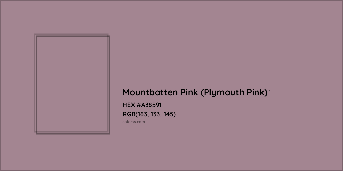 HEX #A38591 Color Name, Color Code, Palettes, Similar Paints, Images