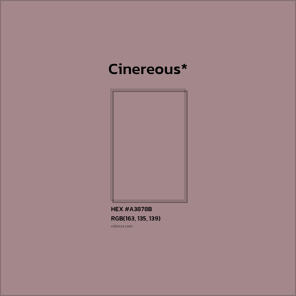HEX #A3878B Color Name, Color Code, Palettes, Similar Paints, Images