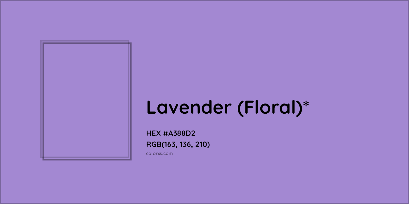 HEX #A388D2 Color Name, Color Code, Palettes, Similar Paints, Images