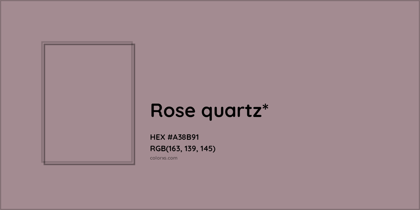 HEX #A38B91 Color Name, Color Code, Palettes, Similar Paints, Images