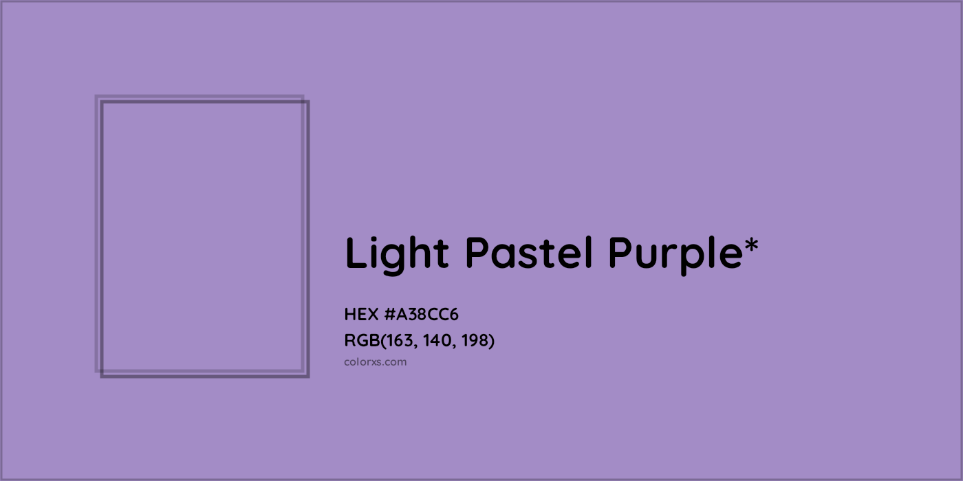 HEX #A38CC6 Color Name, Color Code, Palettes, Similar Paints, Images