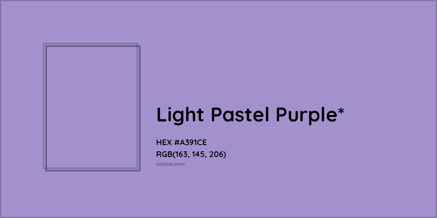 HEX #A391CE Color Name, Color Code, Palettes, Similar Paints, Images