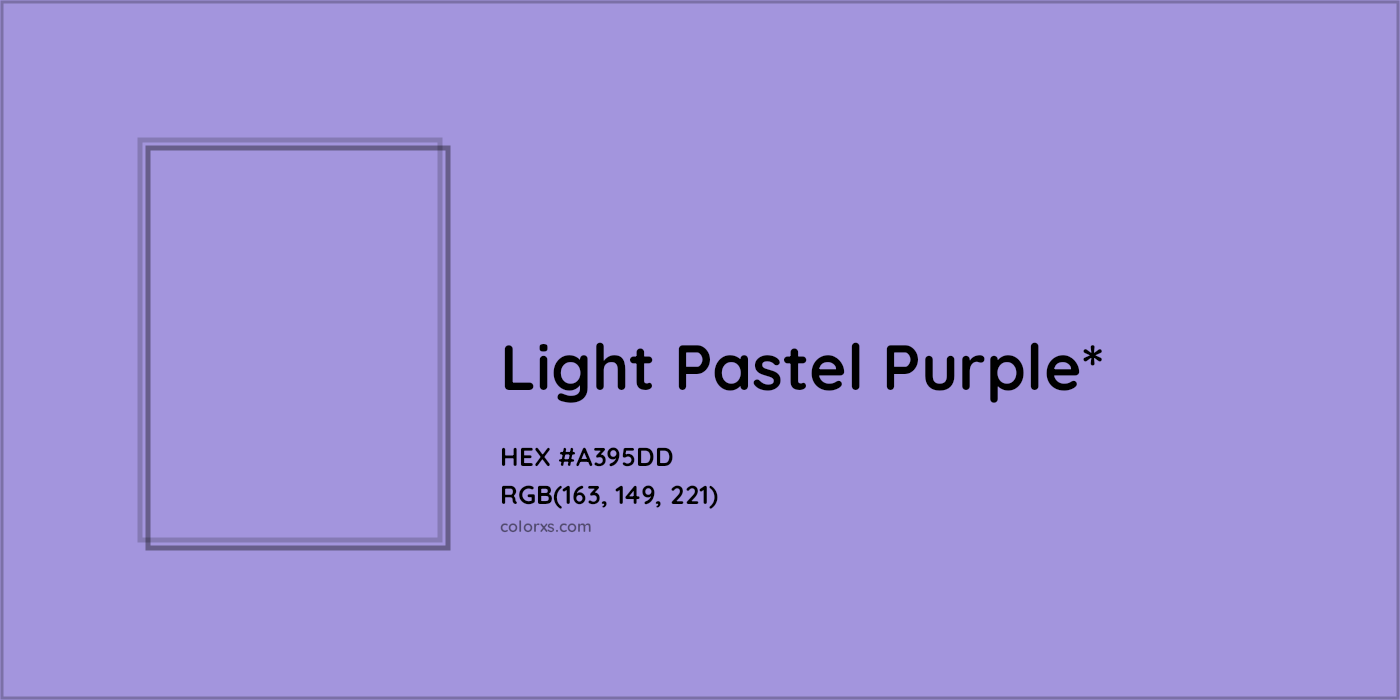 HEX #A395DD Color Name, Color Code, Palettes, Similar Paints, Images