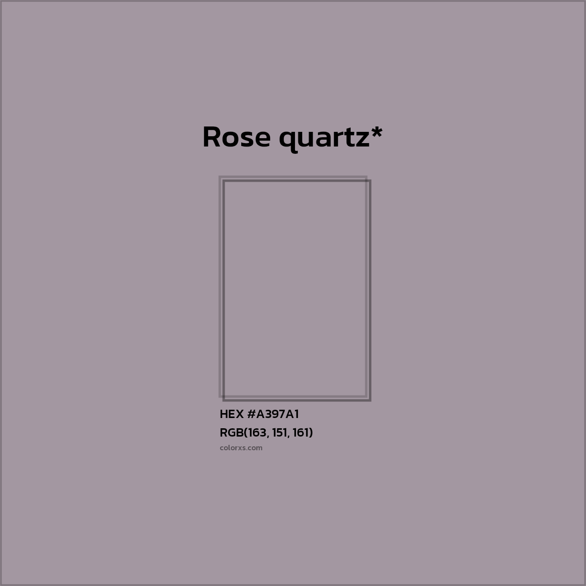 HEX #A397A1 Color Name, Color Code, Palettes, Similar Paints, Images