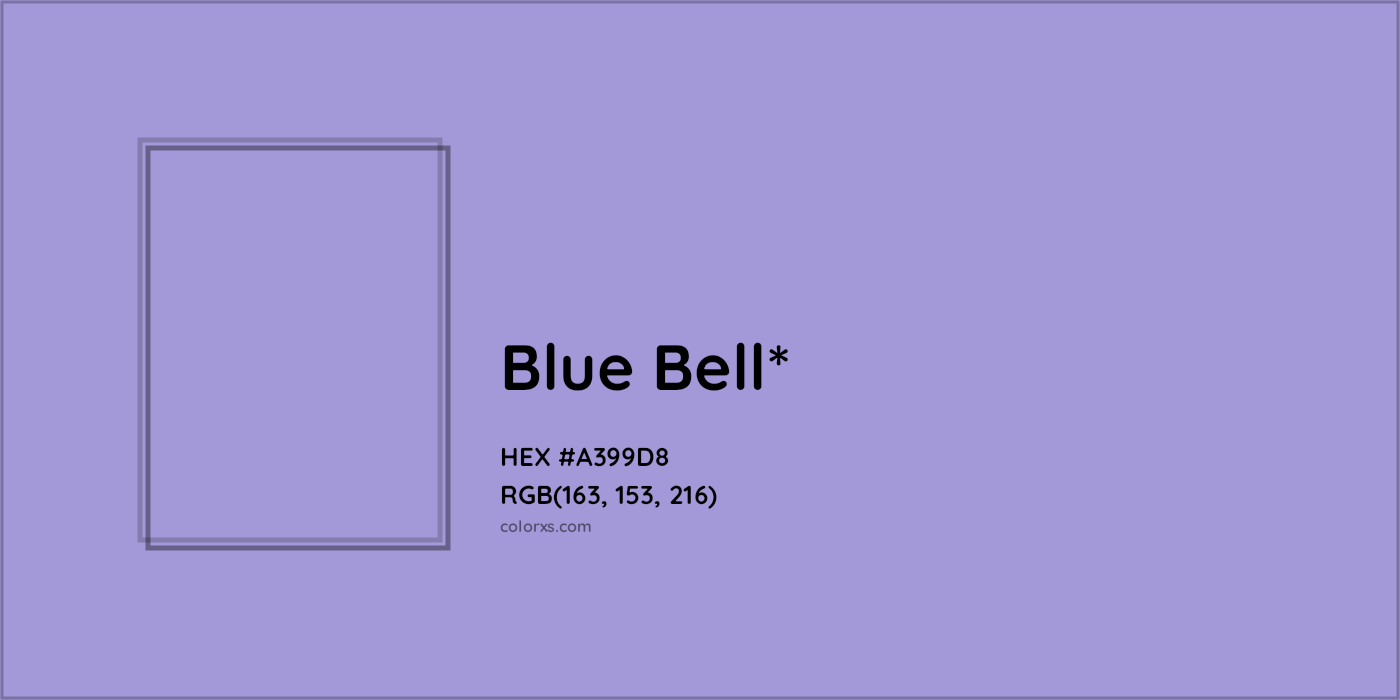 HEX #A399D8 Color Name, Color Code, Palettes, Similar Paints, Images