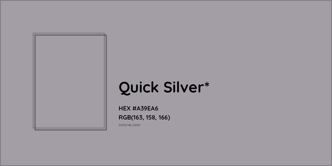 HEX #A39EA6 Color Name, Color Code, Palettes, Similar Paints, Images