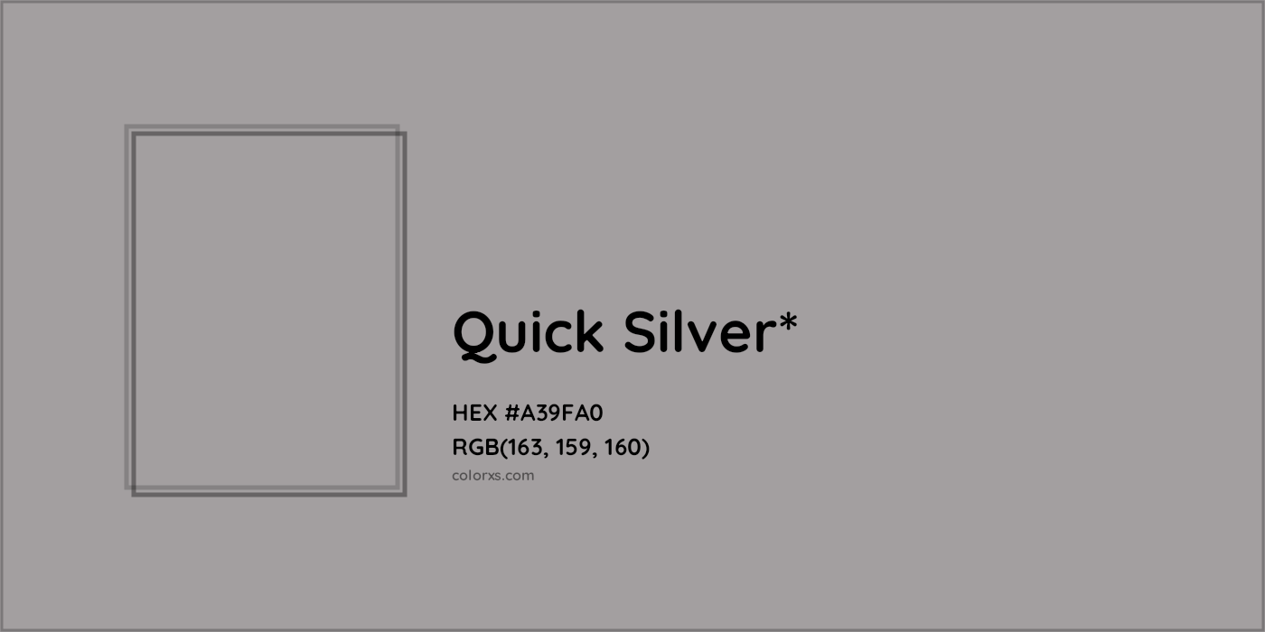 HEX #A39FA0 Color Name, Color Code, Palettes, Similar Paints, Images