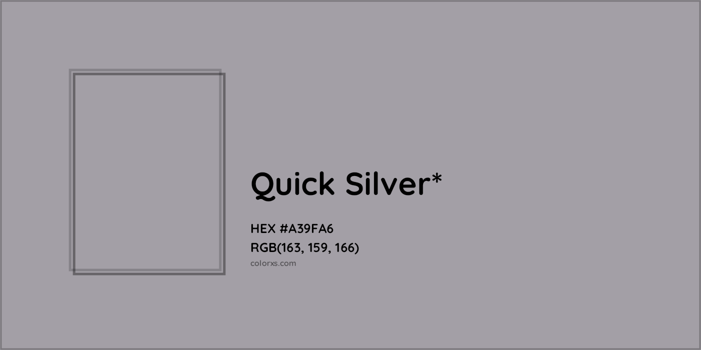 HEX #A39FA6 Color Name, Color Code, Palettes, Similar Paints, Images