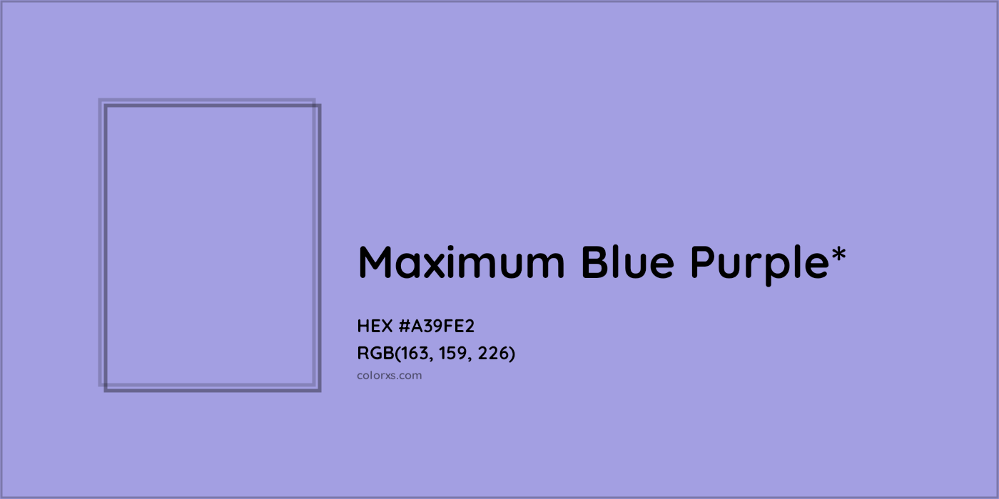 HEX #A39FE2 Color Name, Color Code, Palettes, Similar Paints, Images