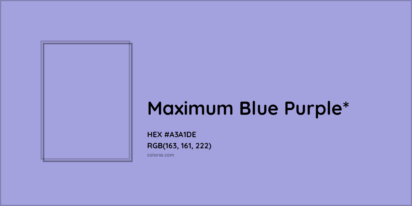 HEX #A3A1DE Color Name, Color Code, Palettes, Similar Paints, Images