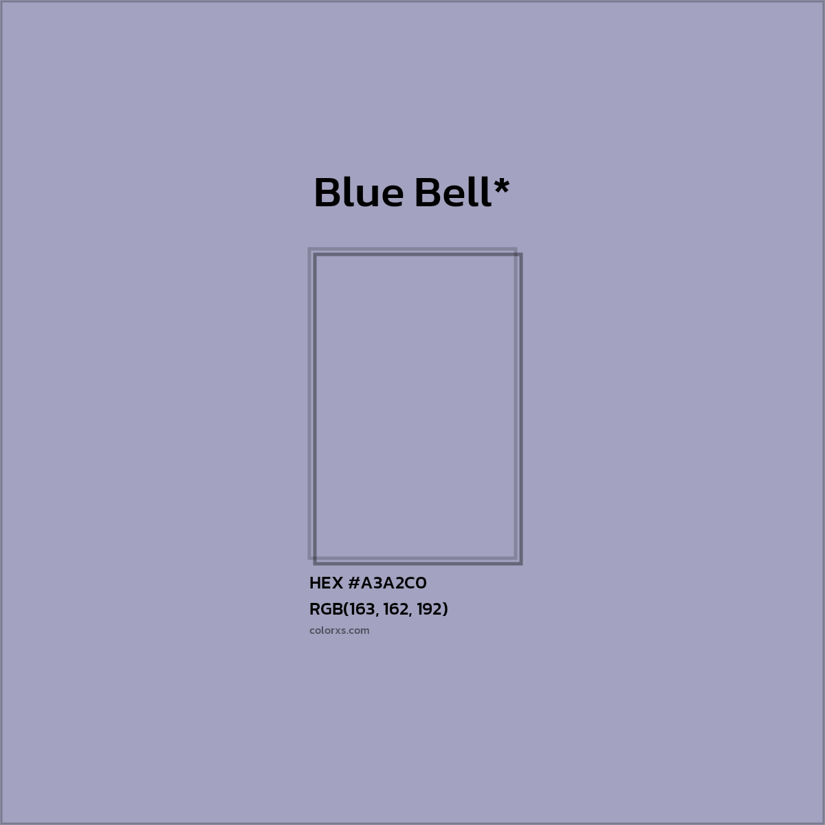 HEX #A3A2C0 Color Name, Color Code, Palettes, Similar Paints, Images