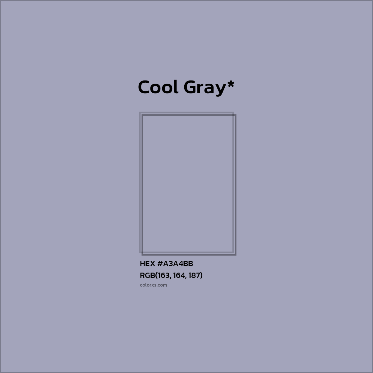 HEX #A3A4BB Color Name, Color Code, Palettes, Similar Paints, Images