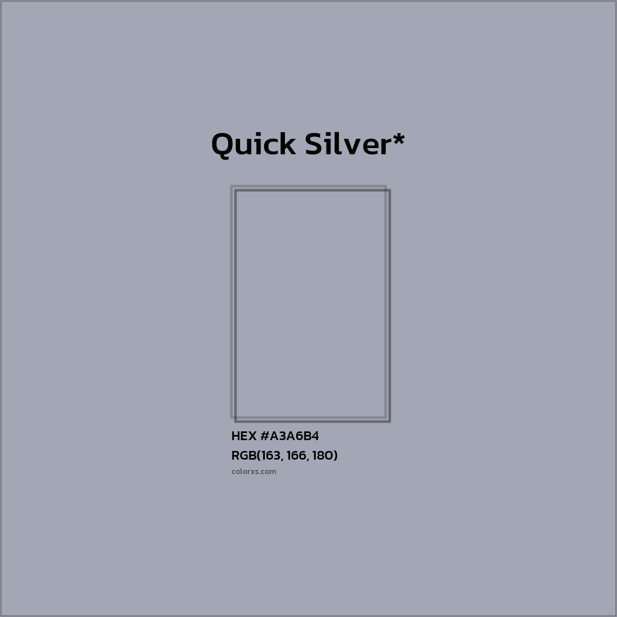 HEX #A3A6B4 Color Name, Color Code, Palettes, Similar Paints, Images