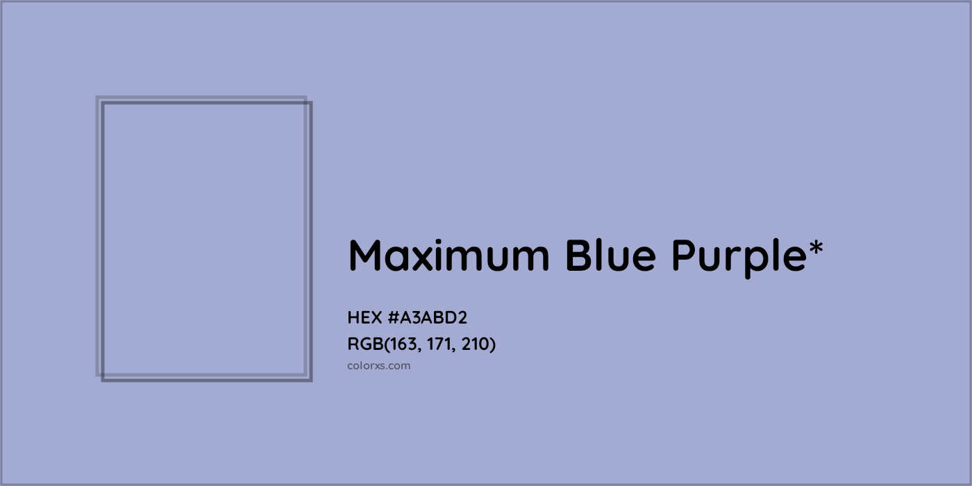 HEX #A3ABD2 Color Name, Color Code, Palettes, Similar Paints, Images