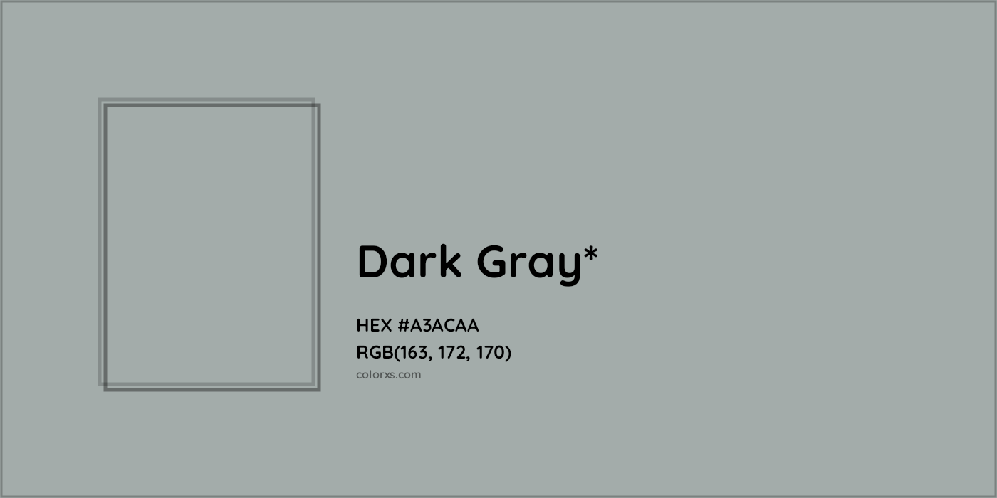 HEX #A3ACAA Color Name, Color Code, Palettes, Similar Paints, Images
