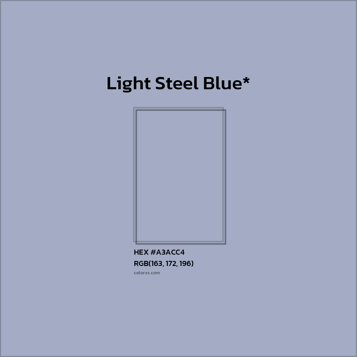 HEX #A3ACC4 Color Name, Color Code, Palettes, Similar Paints, Images