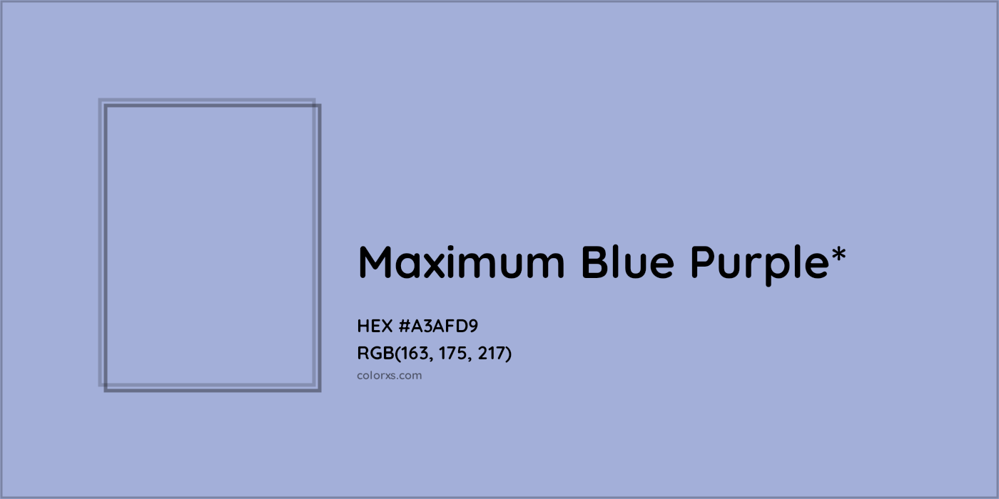 HEX #A3AFD9 Color Name, Color Code, Palettes, Similar Paints, Images