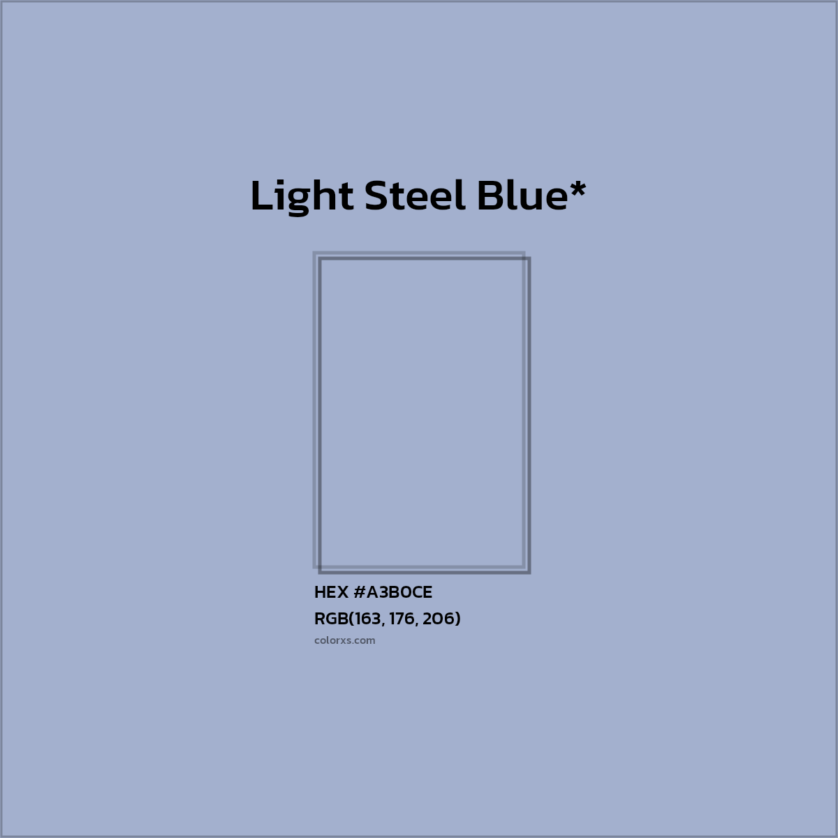 HEX #A3B0CE Color Name, Color Code, Palettes, Similar Paints, Images