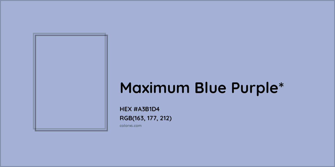 HEX #A3B1D4 Color Name, Color Code, Palettes, Similar Paints, Images