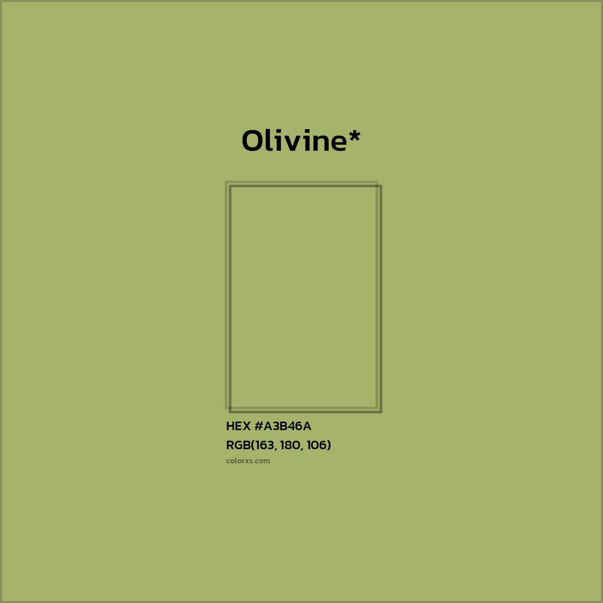 HEX #A3B46A Color Name, Color Code, Palettes, Similar Paints, Images