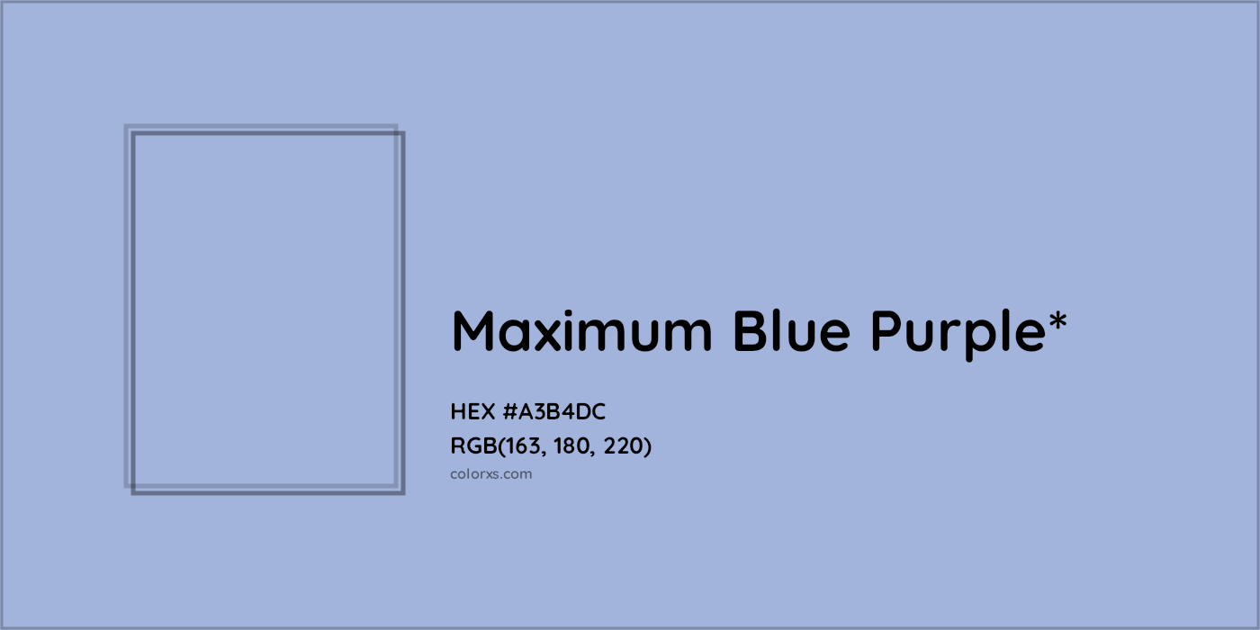 HEX #A3B4DC Color Name, Color Code, Palettes, Similar Paints, Images
