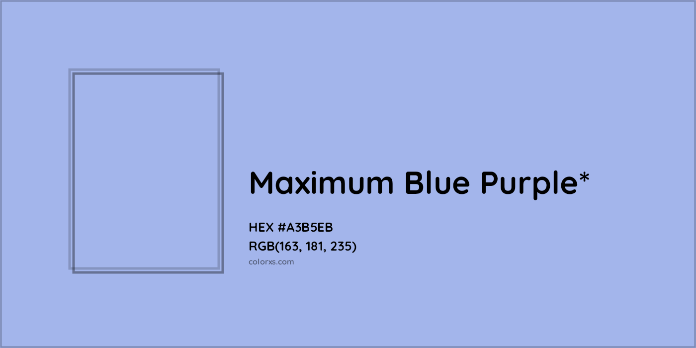 HEX #A3B5EB Color Name, Color Code, Palettes, Similar Paints, Images