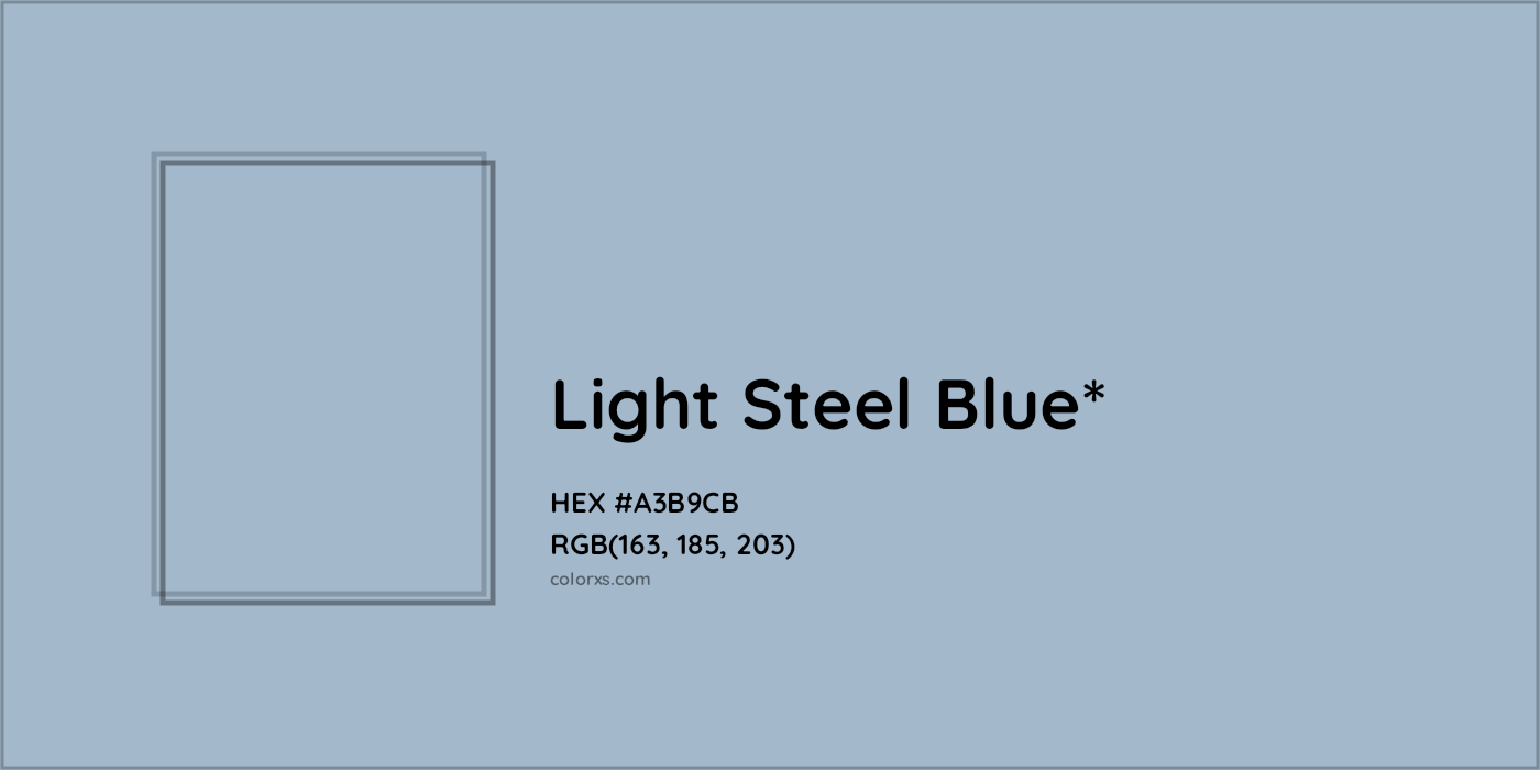 HEX #A3B9CB Color Name, Color Code, Palettes, Similar Paints, Images