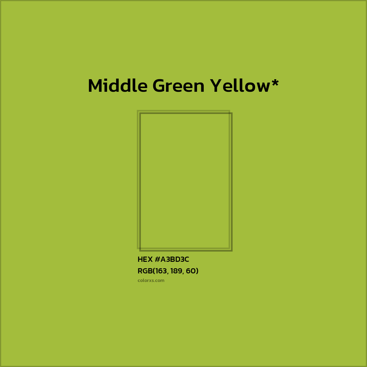 HEX #A3BD3C Color Name, Color Code, Palettes, Similar Paints, Images