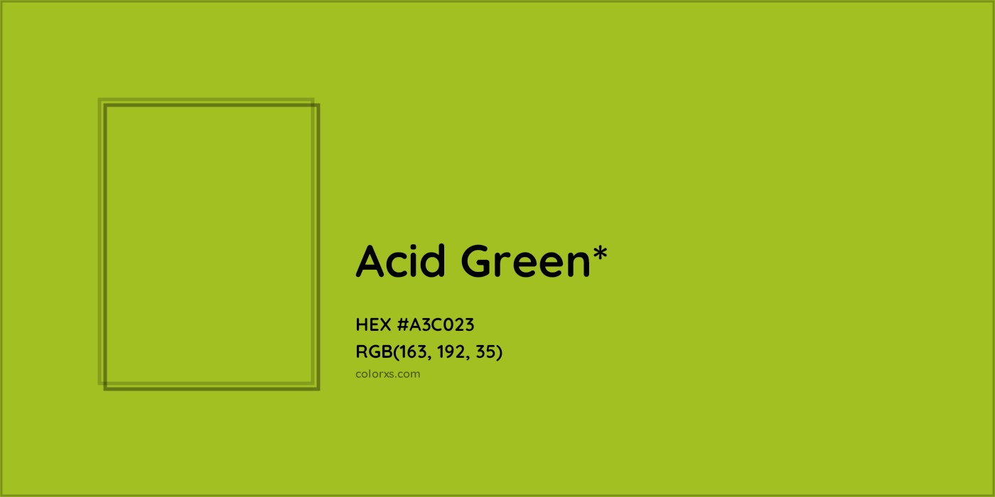 HEX #A3C023 Color Name, Color Code, Palettes, Similar Paints, Images