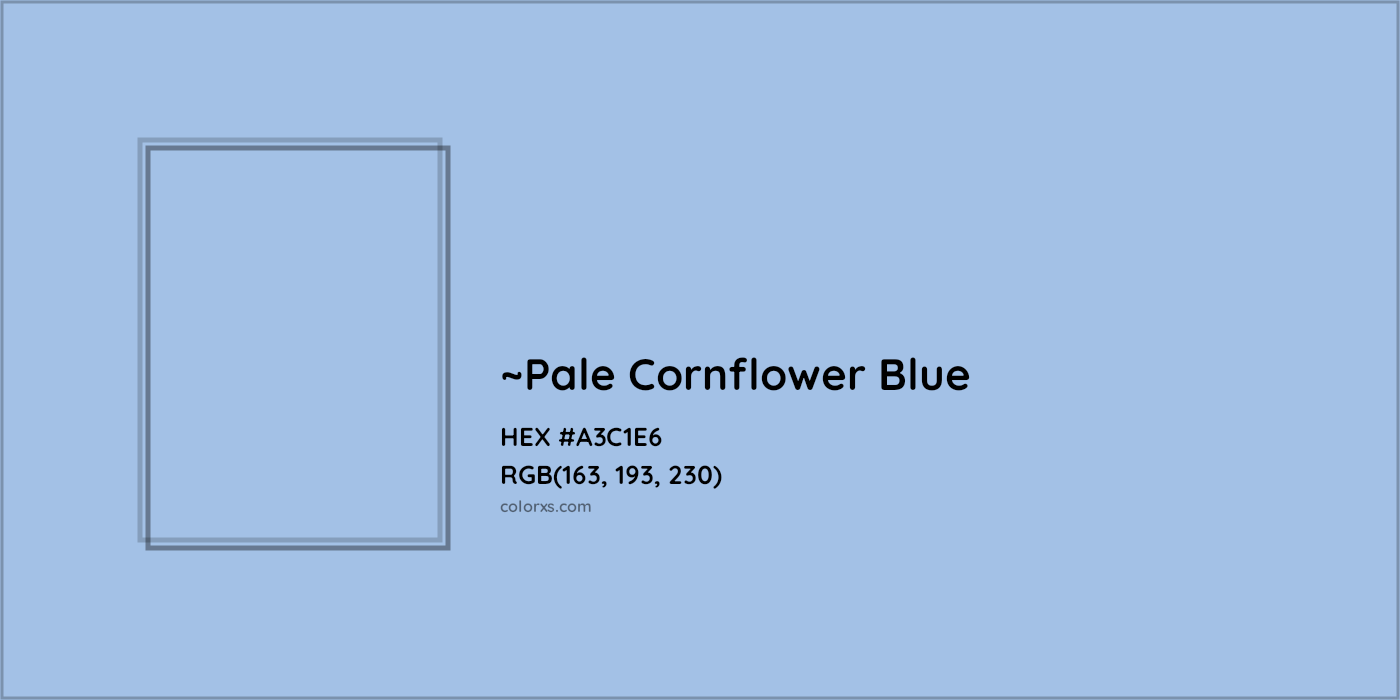 HEX #A3C1E6 Color Name, Color Code, Palettes, Similar Paints, Images