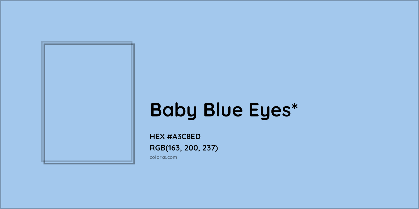 HEX #A3C8ED Color Name, Color Code, Palettes, Similar Paints, Images