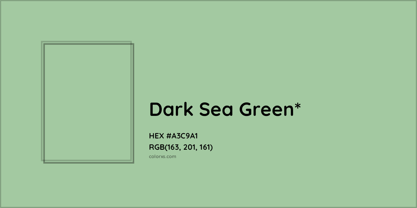 HEX #A3C9A1 Color Name, Color Code, Palettes, Similar Paints, Images