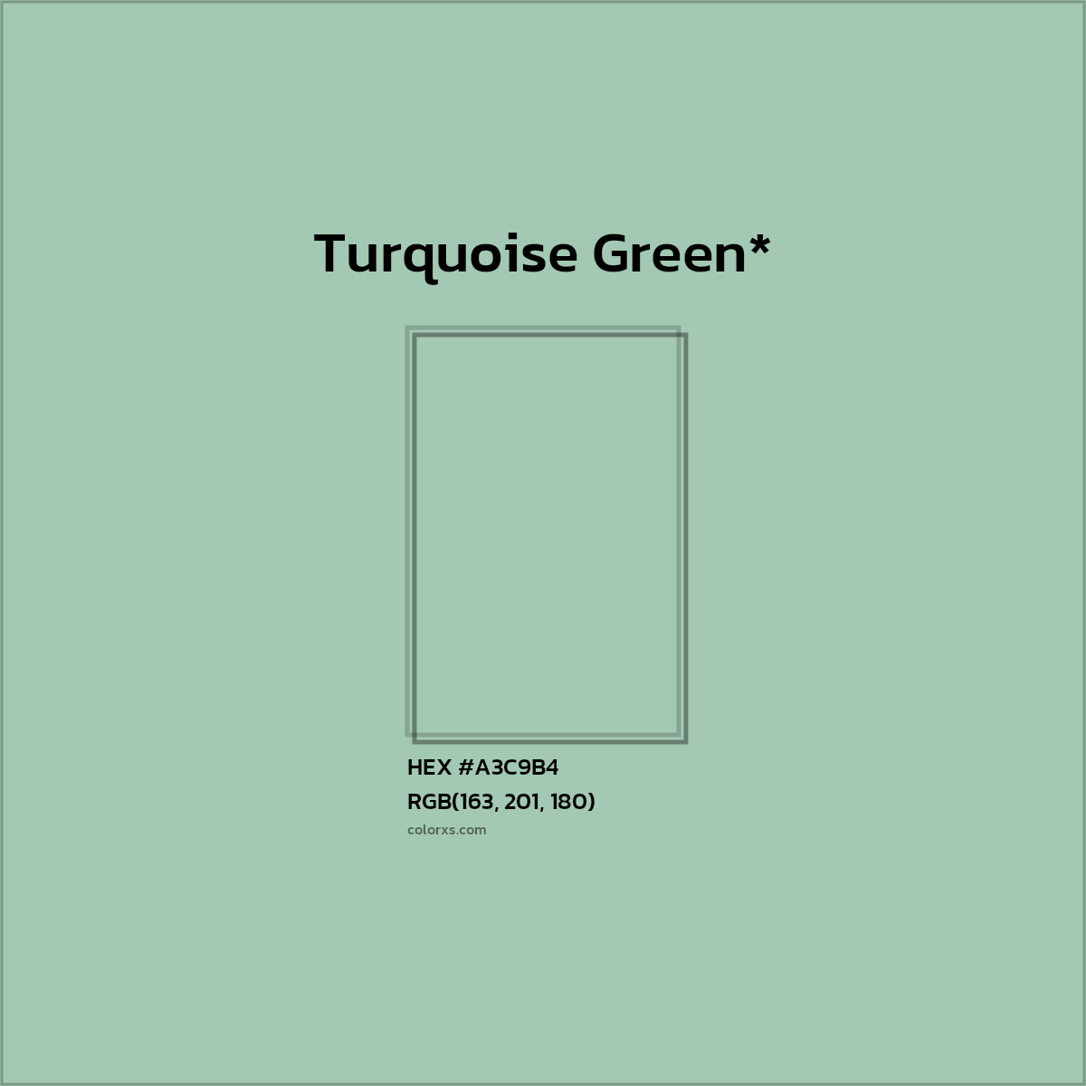 HEX #A3C9B4 Color Name, Color Code, Palettes, Similar Paints, Images