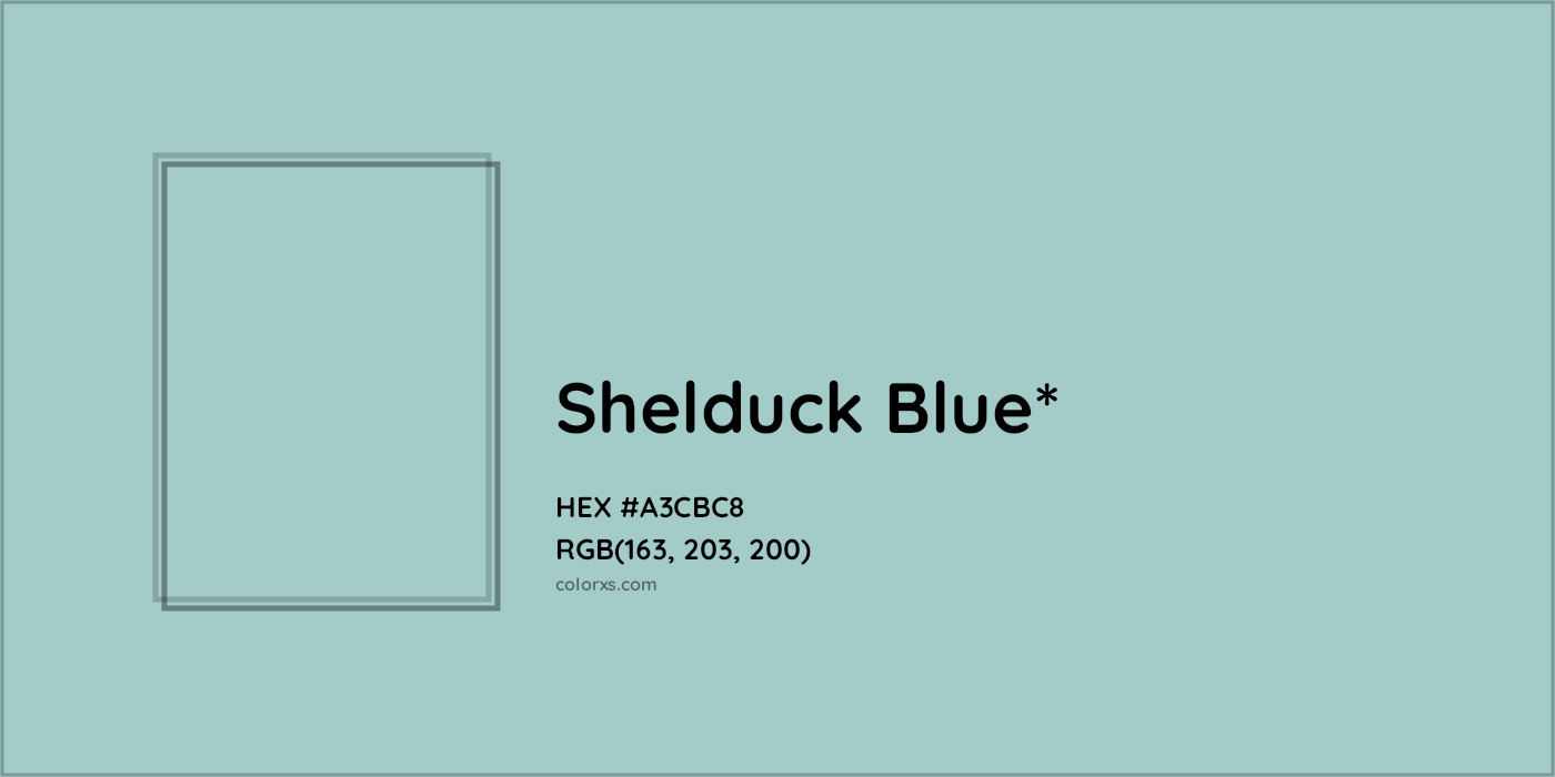 HEX #A3CBC8 Color Name, Color Code, Palettes, Similar Paints, Images