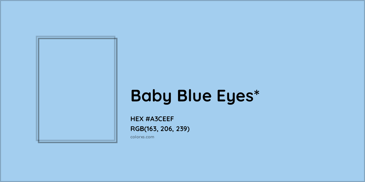 HEX #A3CEEF Color Name, Color Code, Palettes, Similar Paints, Images