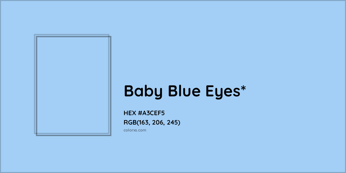 HEX #A3CEF5 Color Name, Color Code, Palettes, Similar Paints, Images