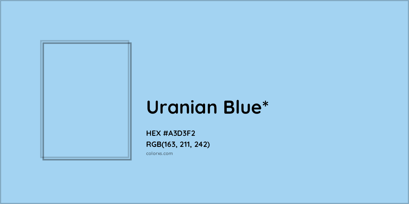 HEX #A3D3F2 Color Name, Color Code, Palettes, Similar Paints, Images