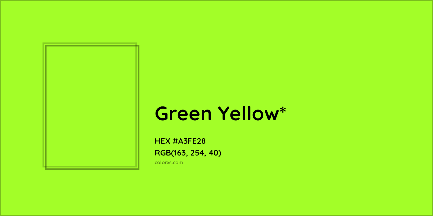 HEX #A3FE28 Color Name, Color Code, Palettes, Similar Paints, Images