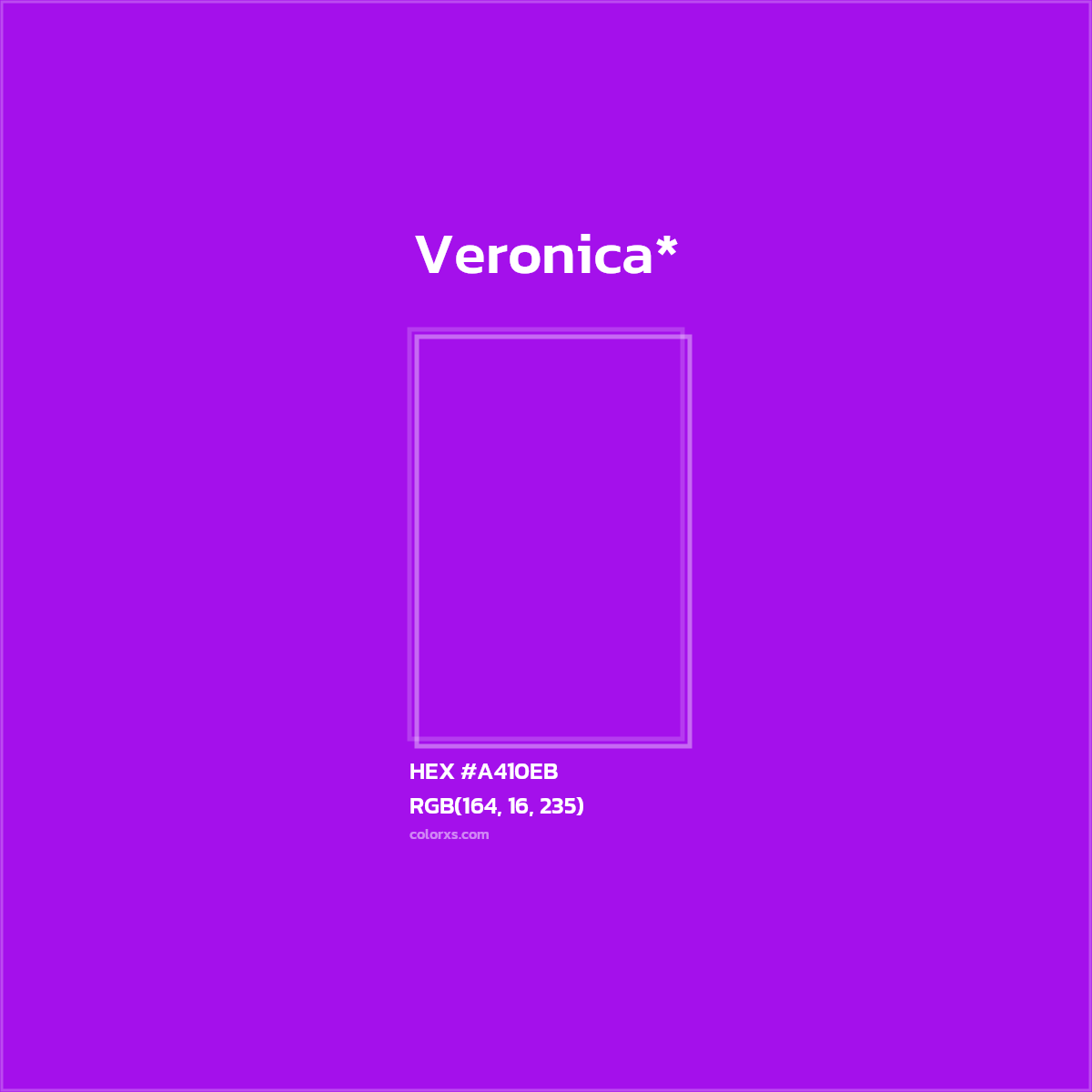 HEX #A410EB Color Name, Color Code, Palettes, Similar Paints, Images