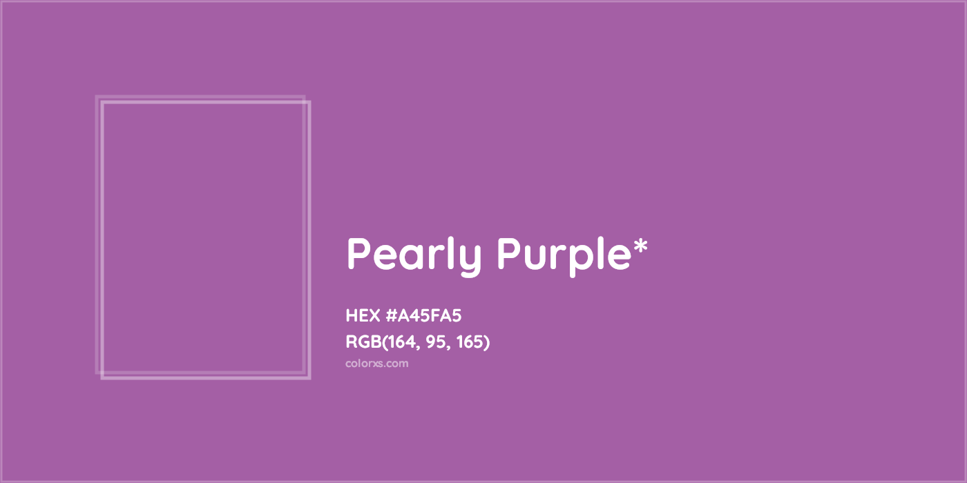 HEX #A45FA5 Color Name, Color Code, Palettes, Similar Paints, Images